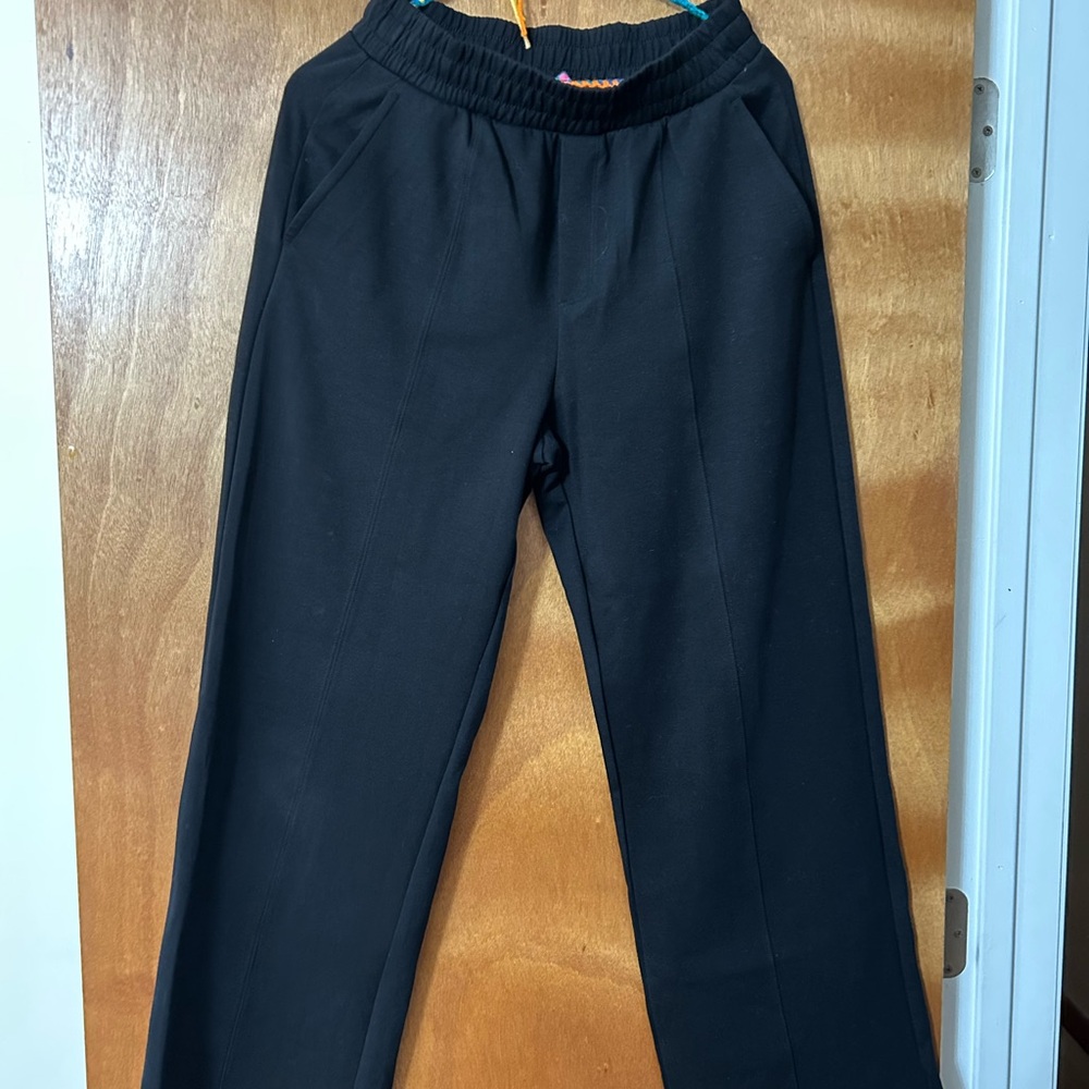 Old Navy Black Wide Leg Dynamic Fleece Trousers